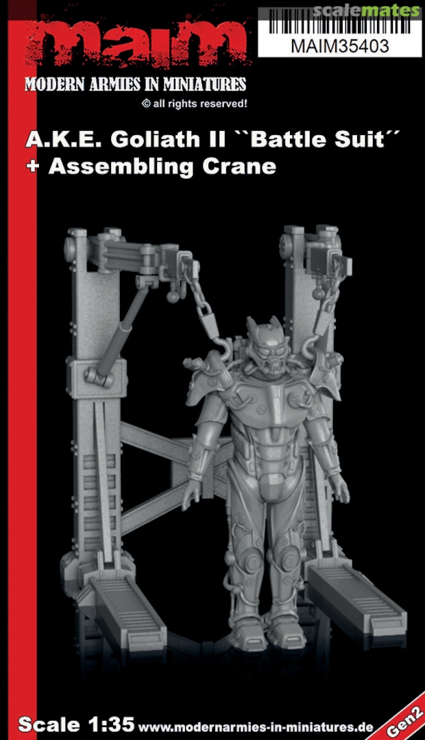 Boxart A.K.E. Goliath II "Battle Suit" + Assembling Crane MAIM35403 MAiM