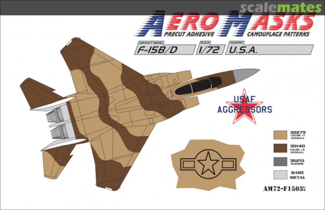 Boxart F-15B/D USA USAF Aggressors AM72-F1503 AeroMasks