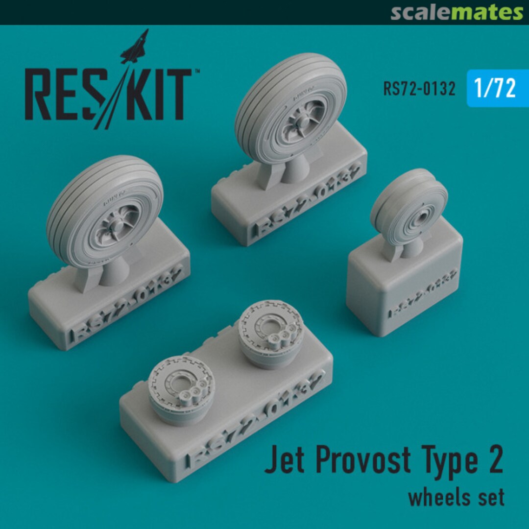 Boxart Jet Provost Type 2 wheels set RS72-0132 ResKit