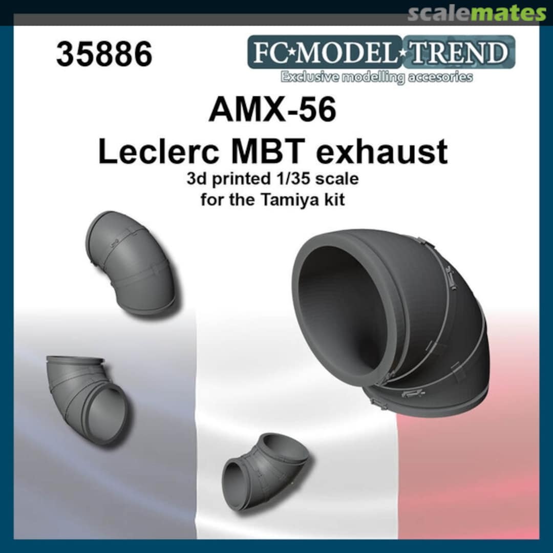 Boxart AMX-56 Leclerc MBT exhaust 35886 FC Model Trend