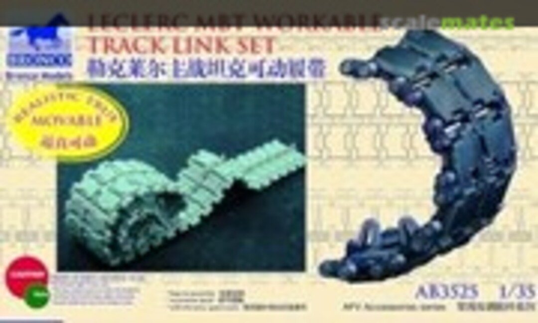 1:35 Leclerc MBT workable track link set (Bronco AB3525)