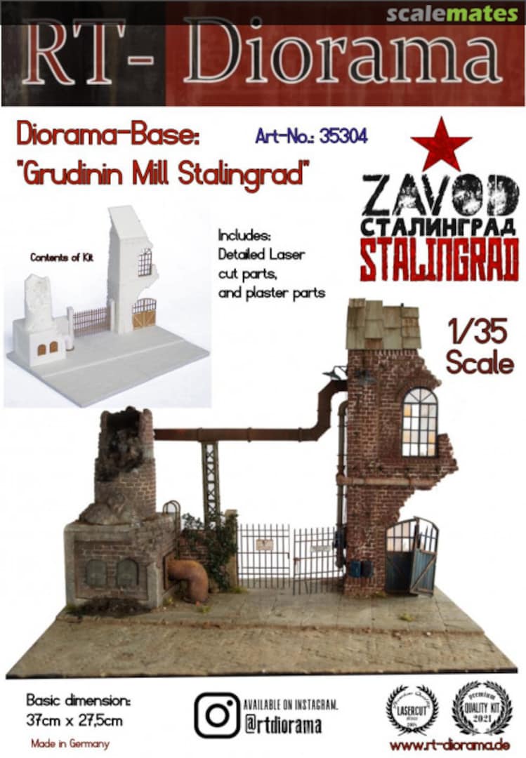 Boxart Diorama Base: 'Grudinin Mill Stalingrad' 35304K RT-Diorama