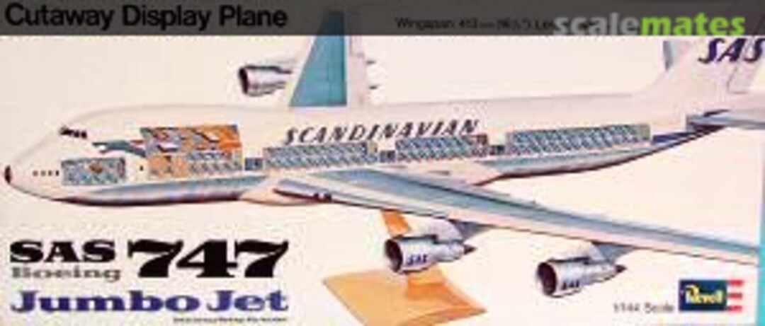 Boxart Boeing 747 Jumbo Jet H-177 Revell