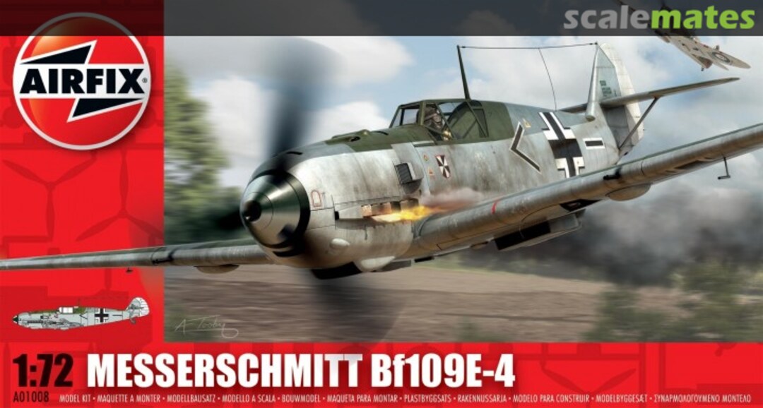 Boxart Messerschmitt Bf109E-4 A01008 Airfix