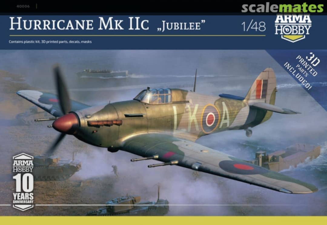 Boxart Hawker Hurricane Mk.IIc 40006 Arma Hobby