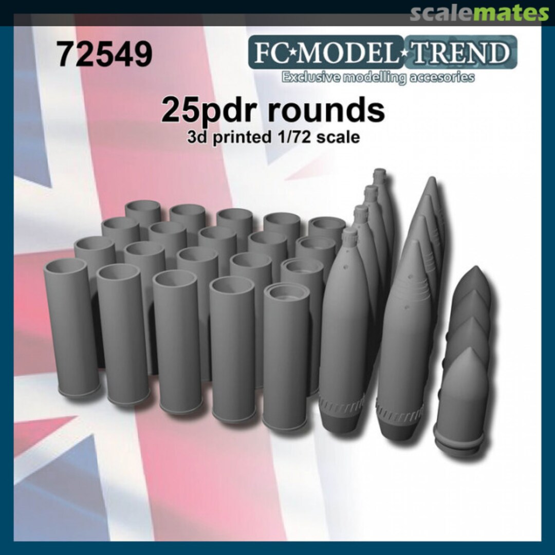 Boxart 25pdr rounds 72549 FC Model Trend