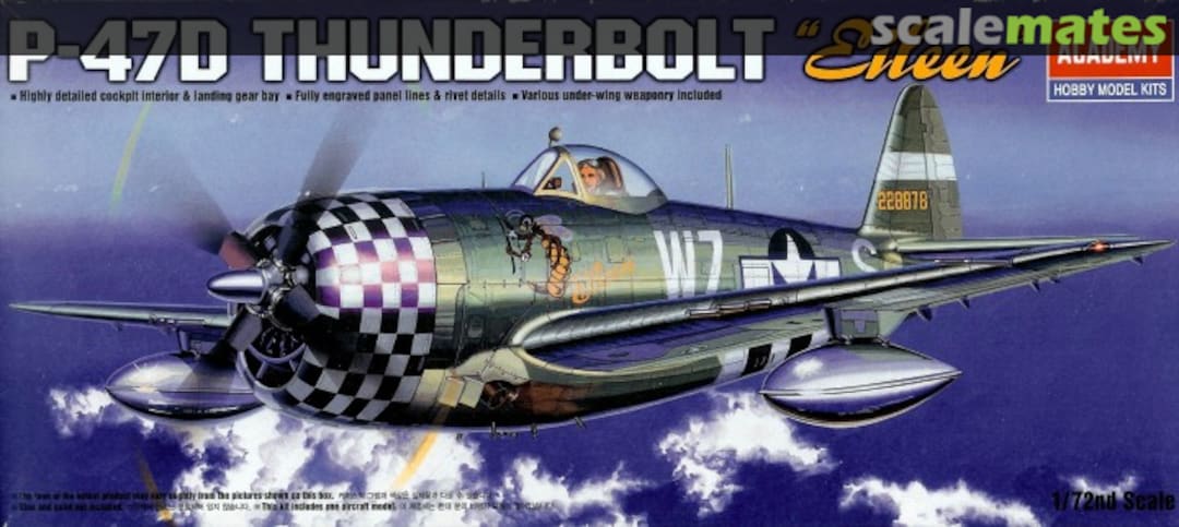 Boxart P-47D Thunderbolt "Eileen" 12474 Academy