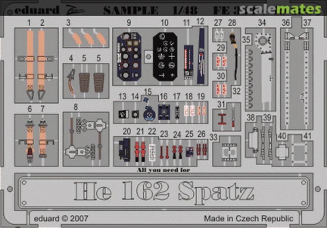 Boxart He 162 Spatz S.A. FE393 Eduard