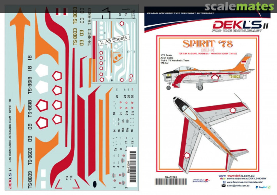 Boxart Spirit'78 DA72001 DEKL's