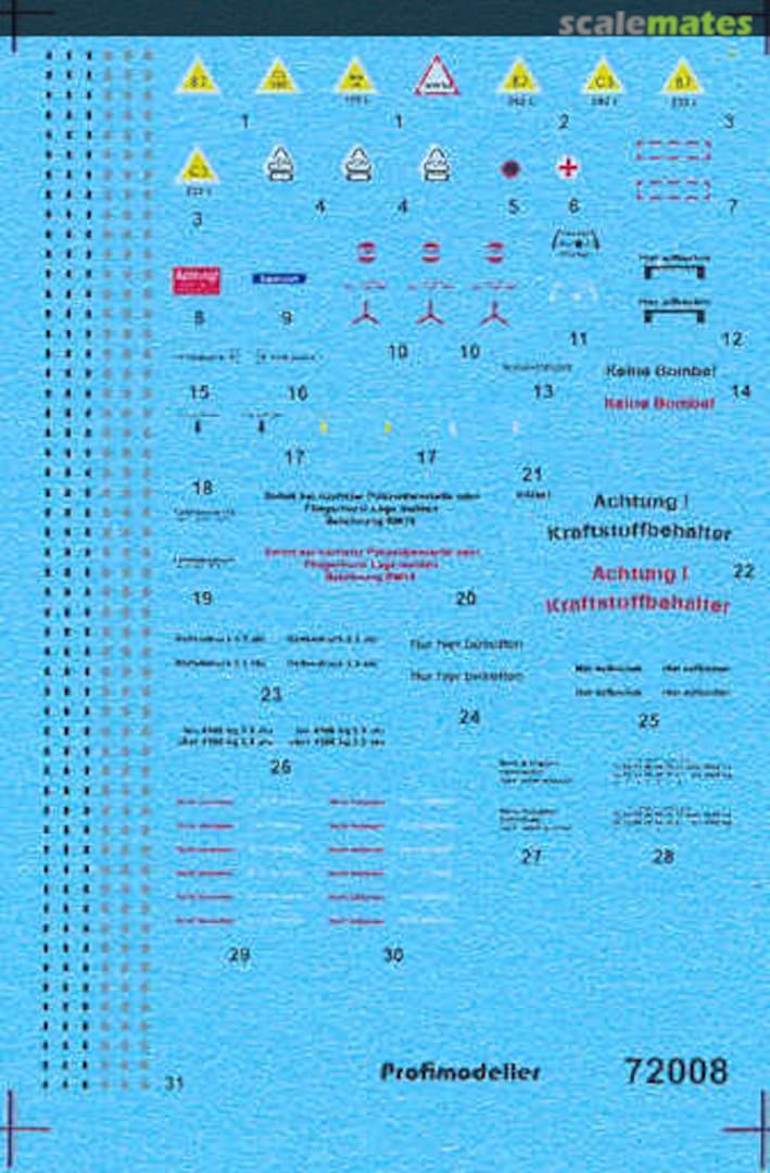 Boxart Fw-190 Stencils 72008 Profimodeller