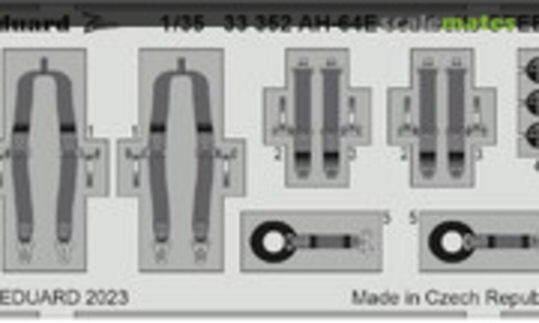 1:35 AH-64E seatbelts (Eduard 33352)