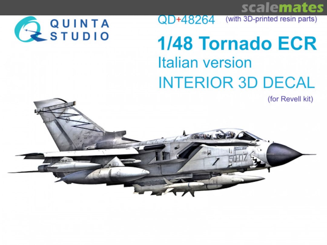 Boxart Tornado ECR Italian Version interior 3D decals (with 3D-printed resin parts) QD+48264 Quinta Studio