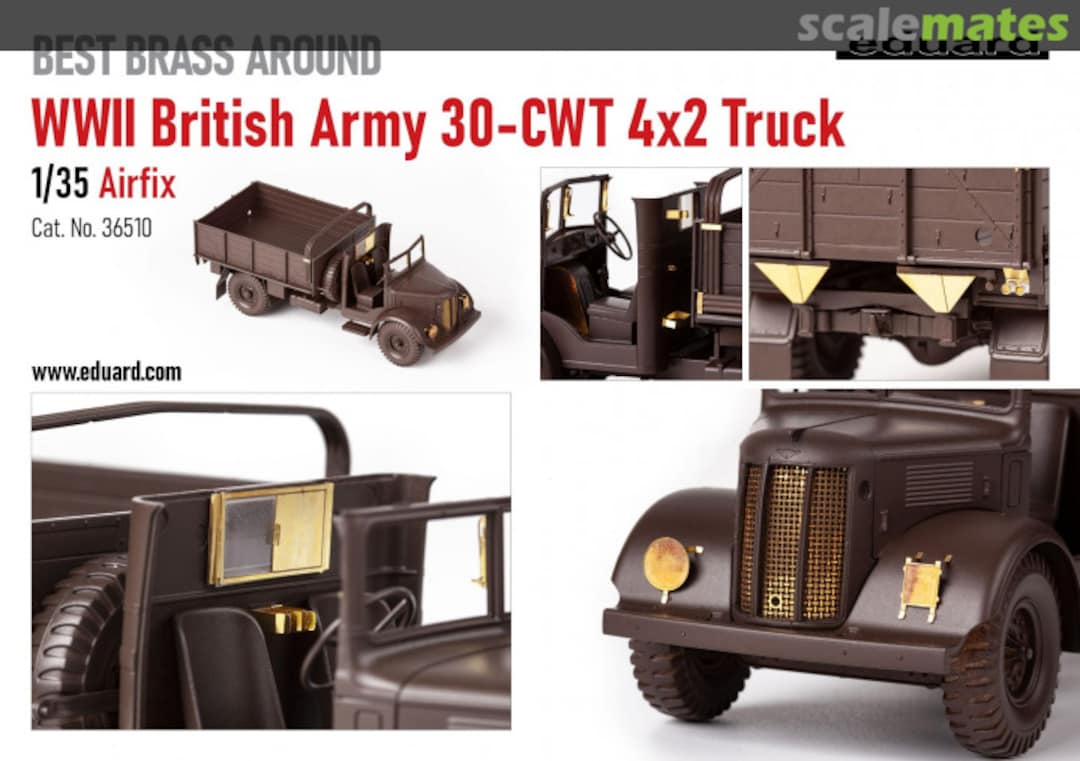 Boxart WWII British Army 30-CWT 4x2 Truck detail set 36510 Eduard