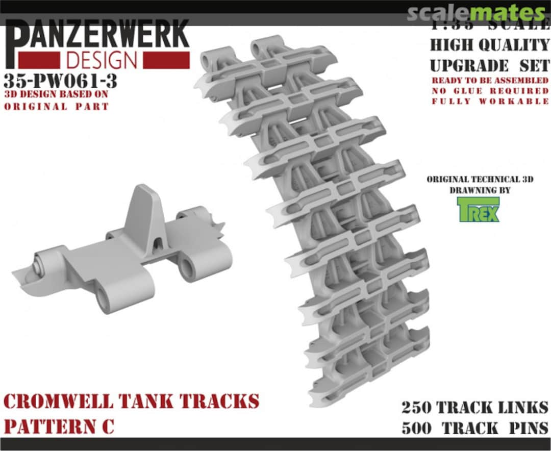 Boxart Cromwell Tracks Pattern C 35PW-061-3 Panzerwerk design