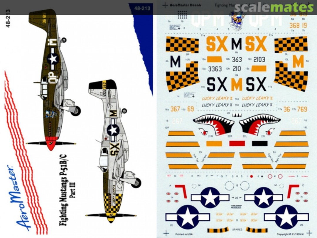 Boxart Fighting Mustangs P-51B/C 48-213 AeroMaster