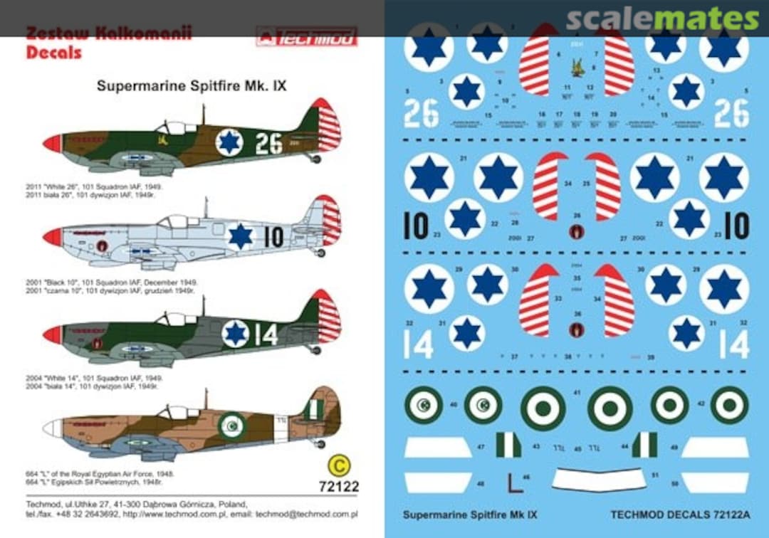 Boxart Supermarine Spitfire Mk.IX 72122A Techmod