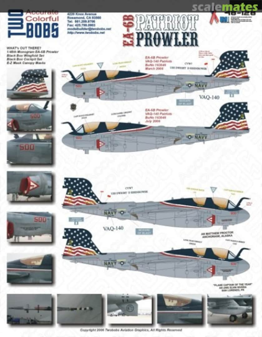 Boxart EA-6B Patriot prowler 48-128 TwoBobs Aviation Graphics