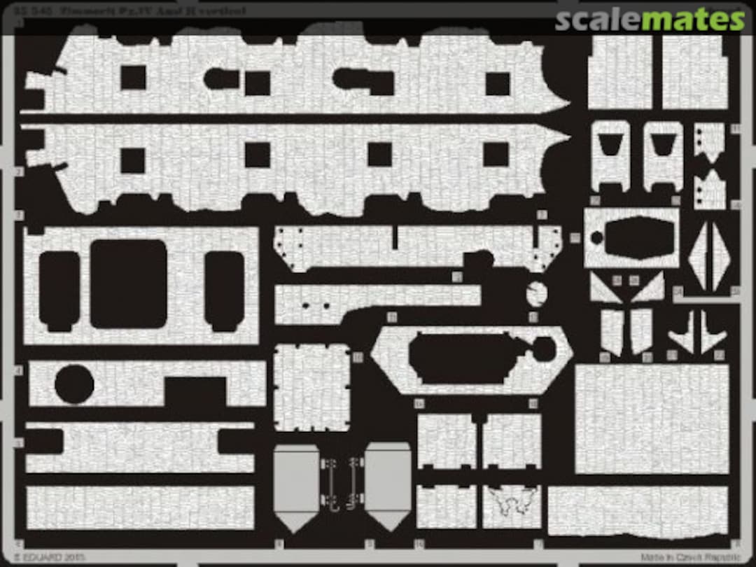 Boxart Panzer IV Ausf. H Zimmerit horizontal 35545 Eduard