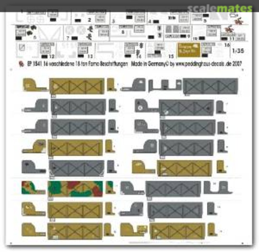 Boxart FAMO Halftrack Markings EP 1541 Peddinghaus-Decals