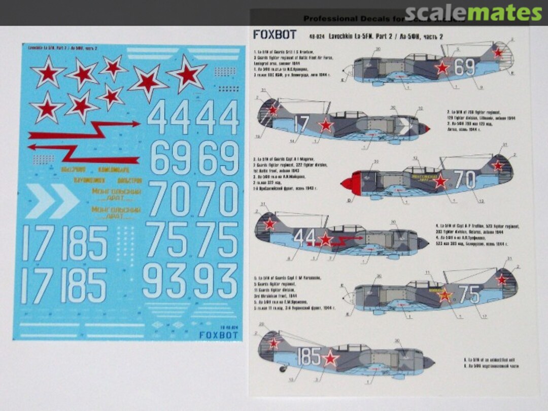 Boxart Lavochkin La-5FN, Part II 48-024 Foxbot