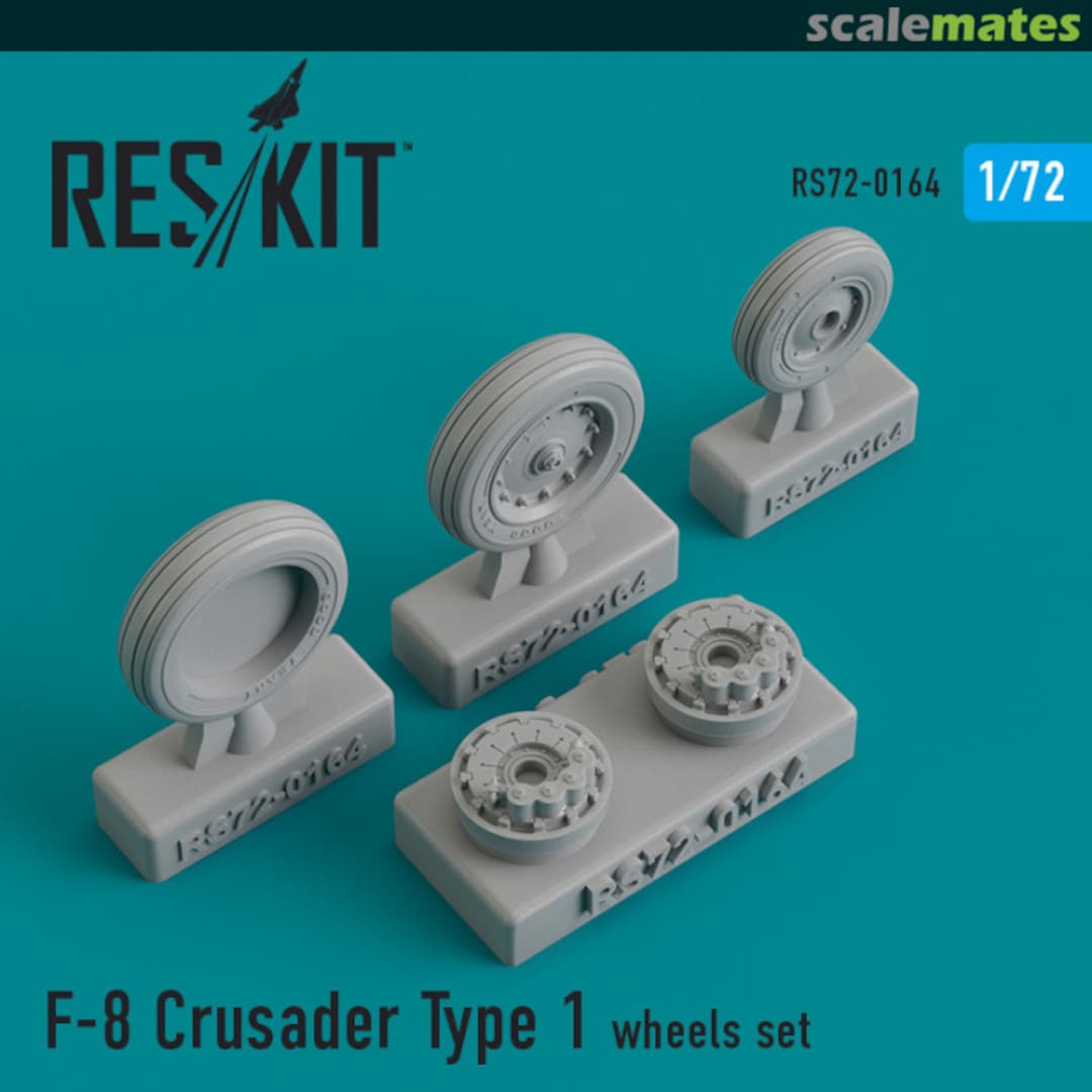 Boxart F-8 Crusader Type 1 wheels set RS72-0164 ResKit