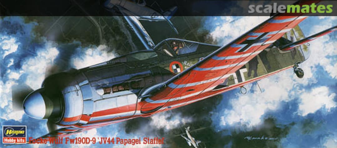 Boxart Focke-Wulf Fw190D-9 'JV44 Papagei Staffel' 51368 Hasegawa