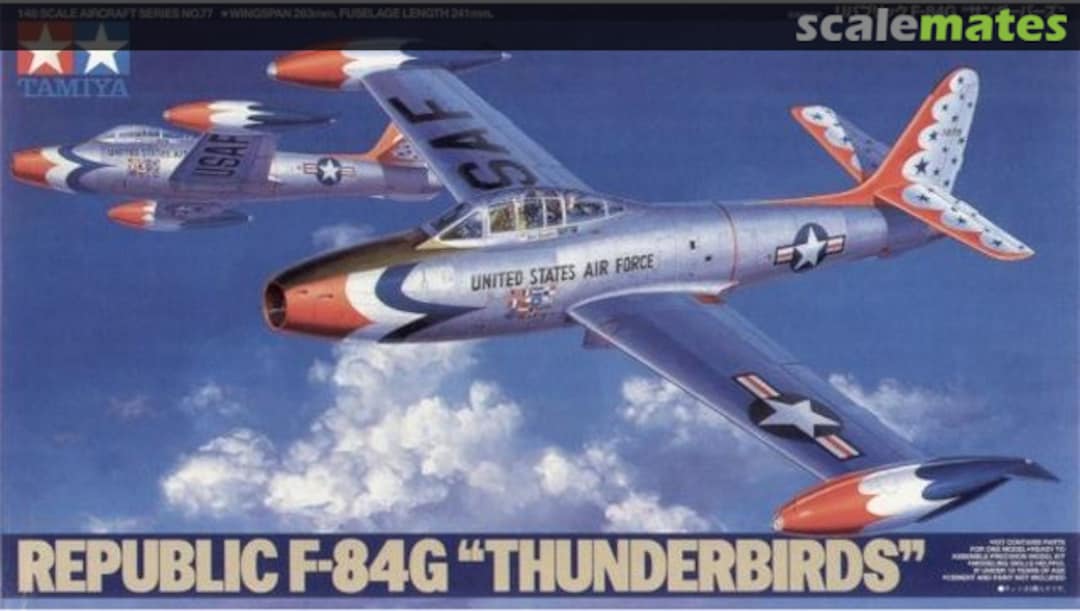 Boxart Republic F-84G 'Thunderbirds' 61077 Tamiya