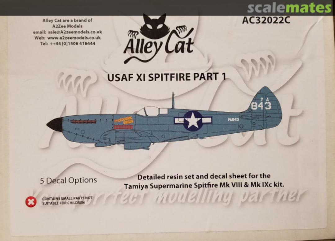 Boxart USAF XI Spitfire Part 1 AC32022C Alley Cat