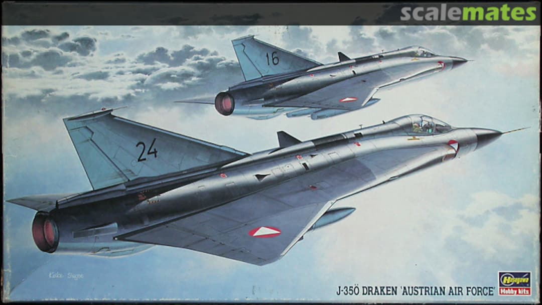 Boxart J-35Ö Draken `Austrian Air Force´ 51402 Hasegawa