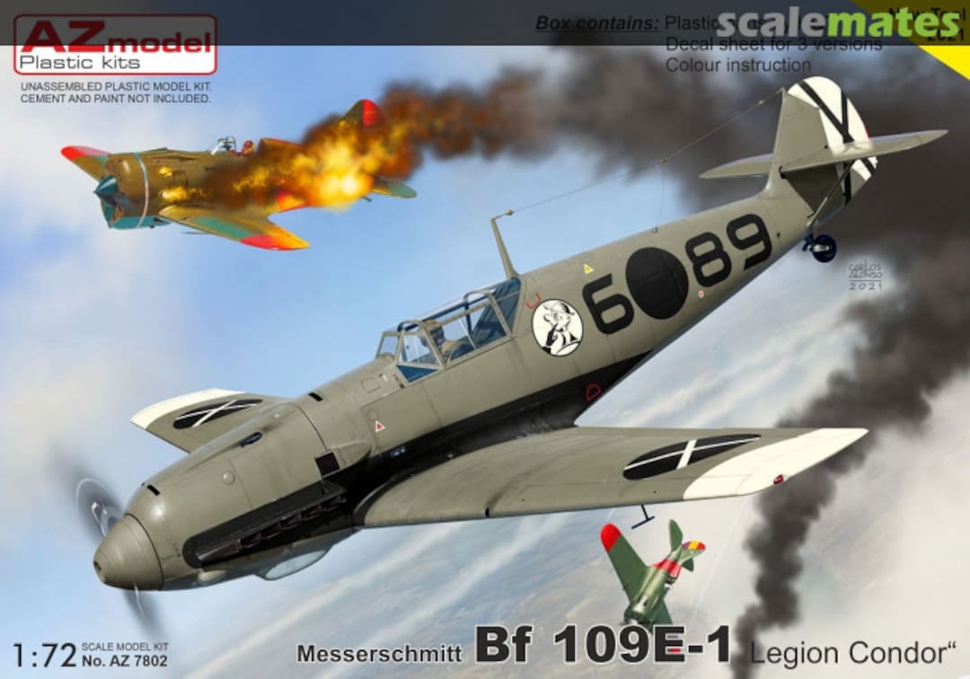 Boxart Messerschmitt Bf 109E-1 AZ7802 AZmodel