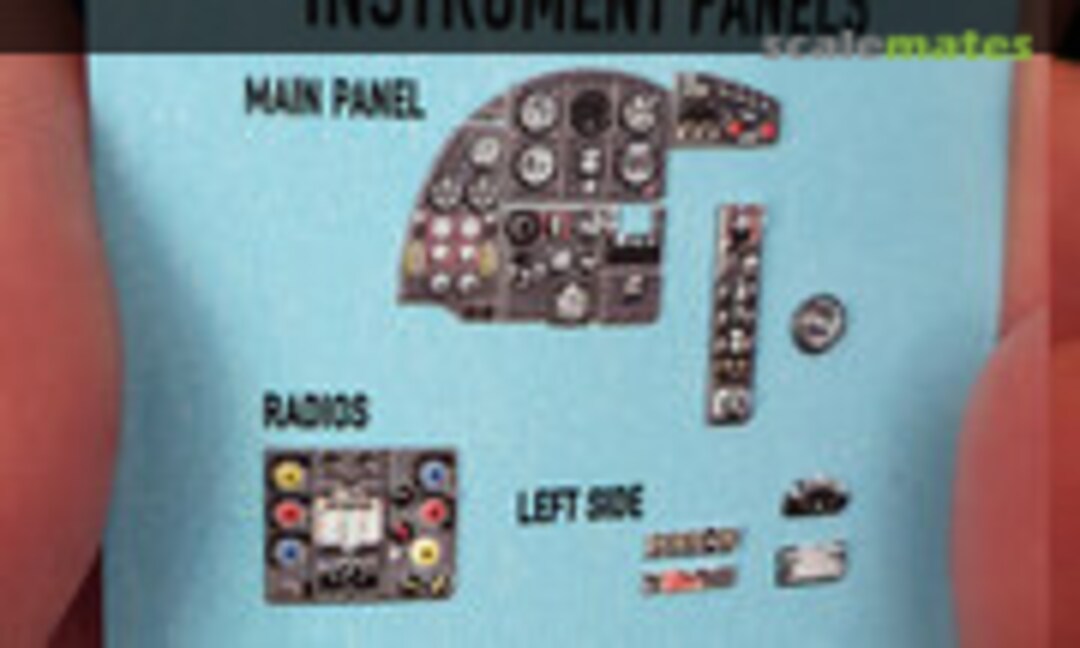 1:48 DH Mosquito FB MK.VI Instrument Panels (Kits-World KW3D1481026)