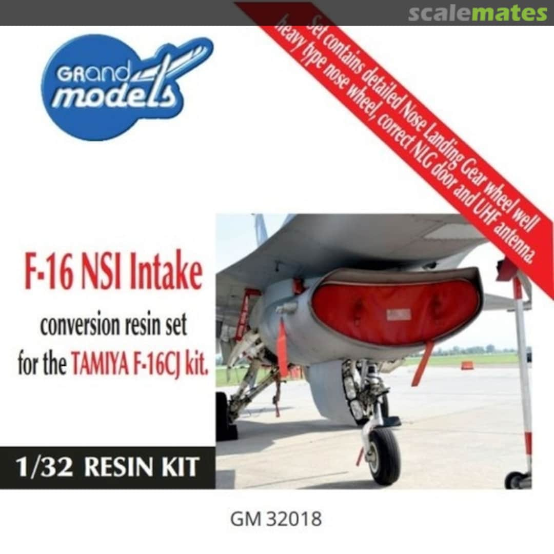 Boxart F-16C NSI Intake Conversion Set GM32018 Grand Models