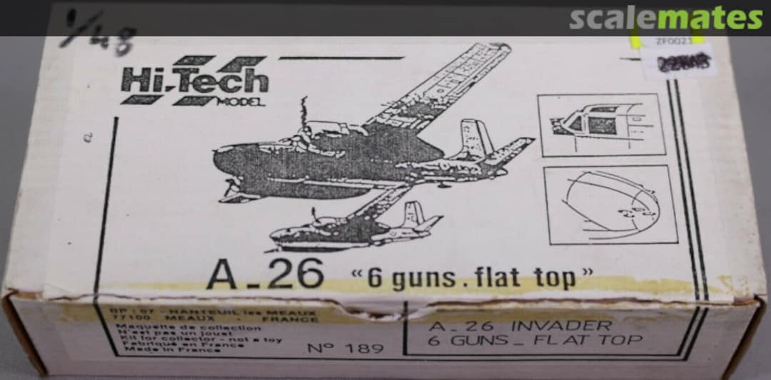 Boxart A-26 Invader - 6 guns flat top 189 Hi-Tech