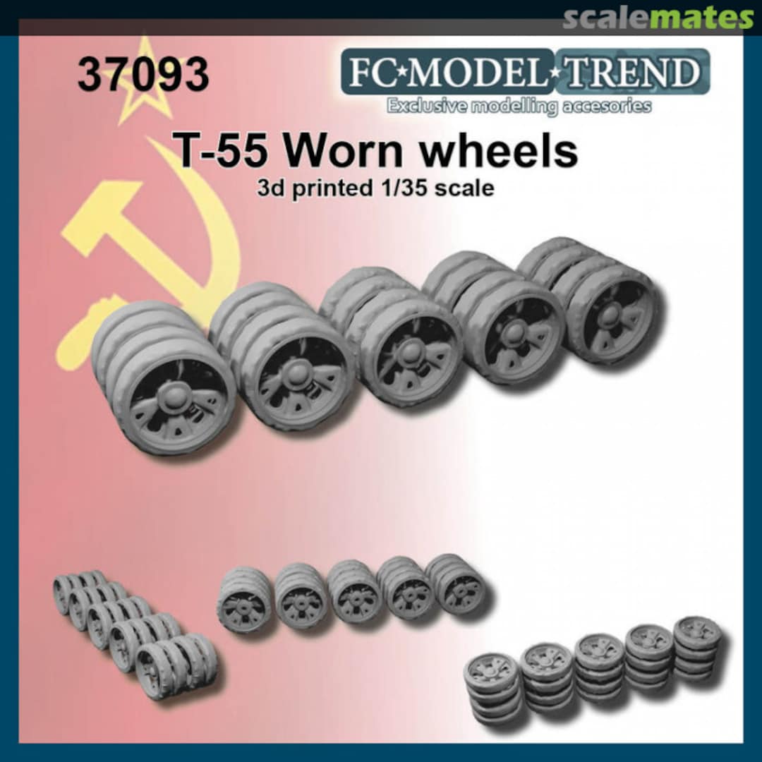 Boxart T-55 Starfish worn wheels 37093 FC Model Trend