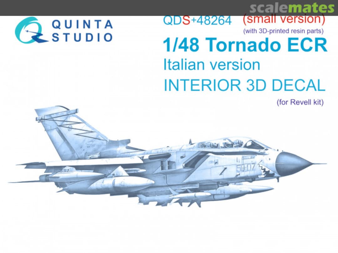 Boxart Tornado ECR Italian Version interior 3D decals (small version) (with 3D-printed resin parts) QDS+48264 Quinta Studio