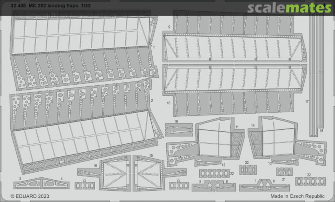 Boxart MC.202 landing flaps 32488 Eduard