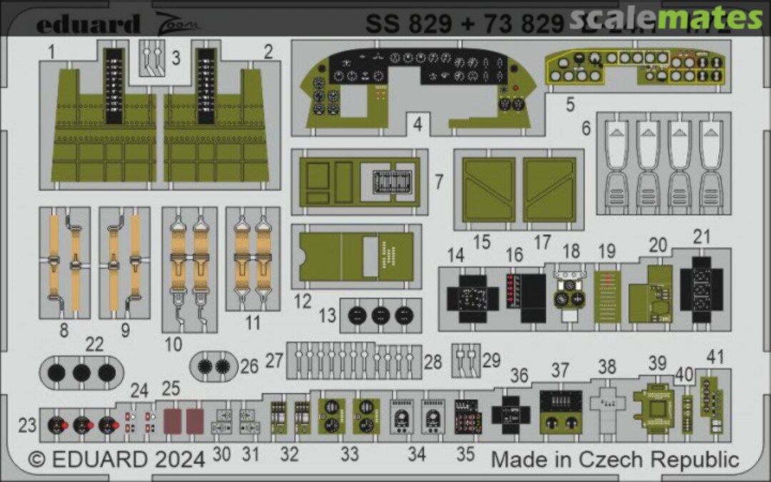 Boxart B-24H Cockpit SS829 Eduard