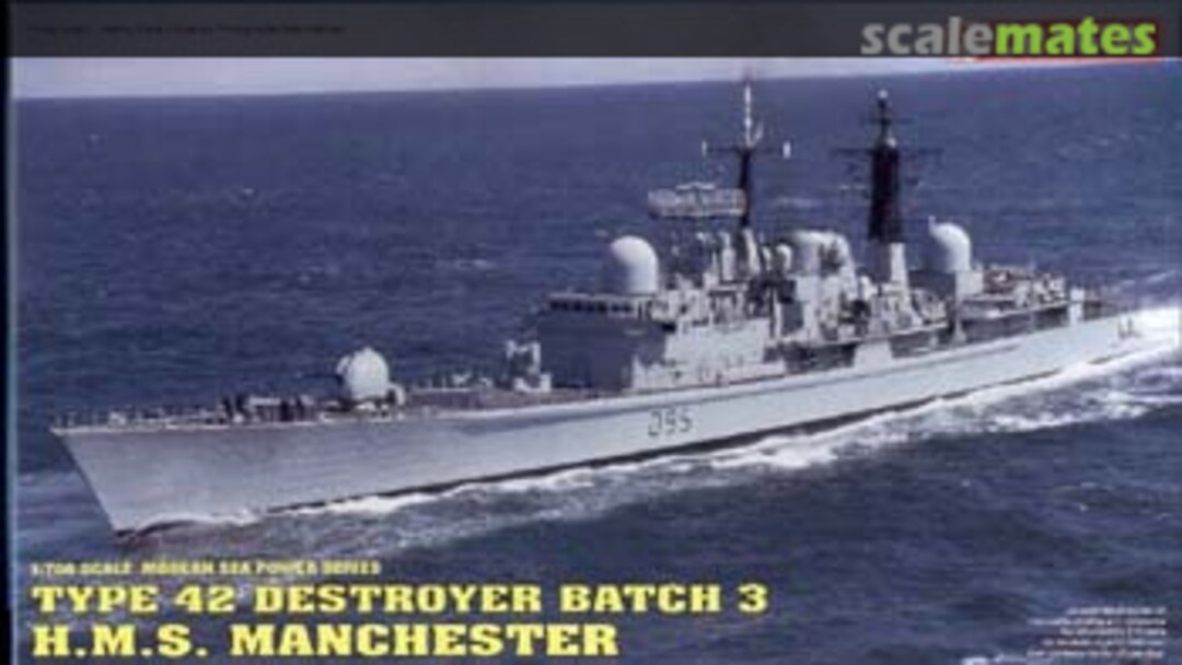 Boxart Type 42 Destroyer Batch 3 HMS D95 MANCHESTER 7022 Dragon