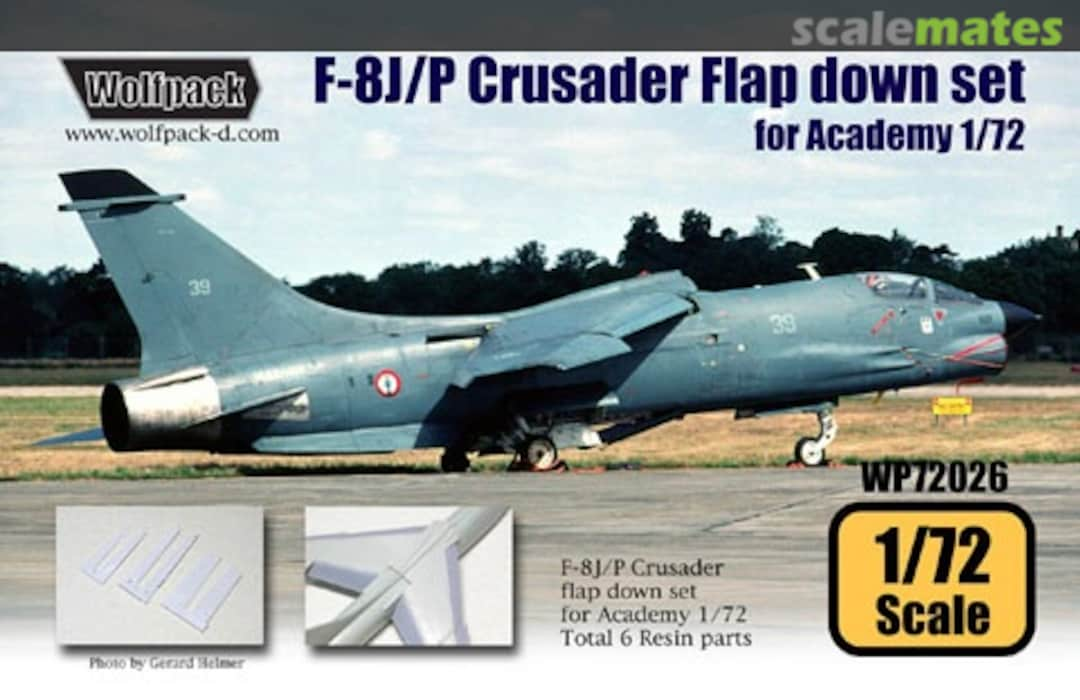 Boxart F-8J/P Crusader Flap Down Set WP72026 Wolfpack