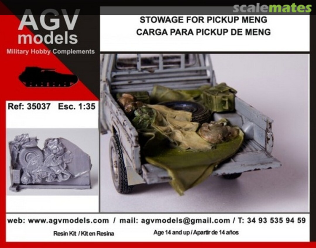 Boxart Stowage for Pickup 35037 AGV Models