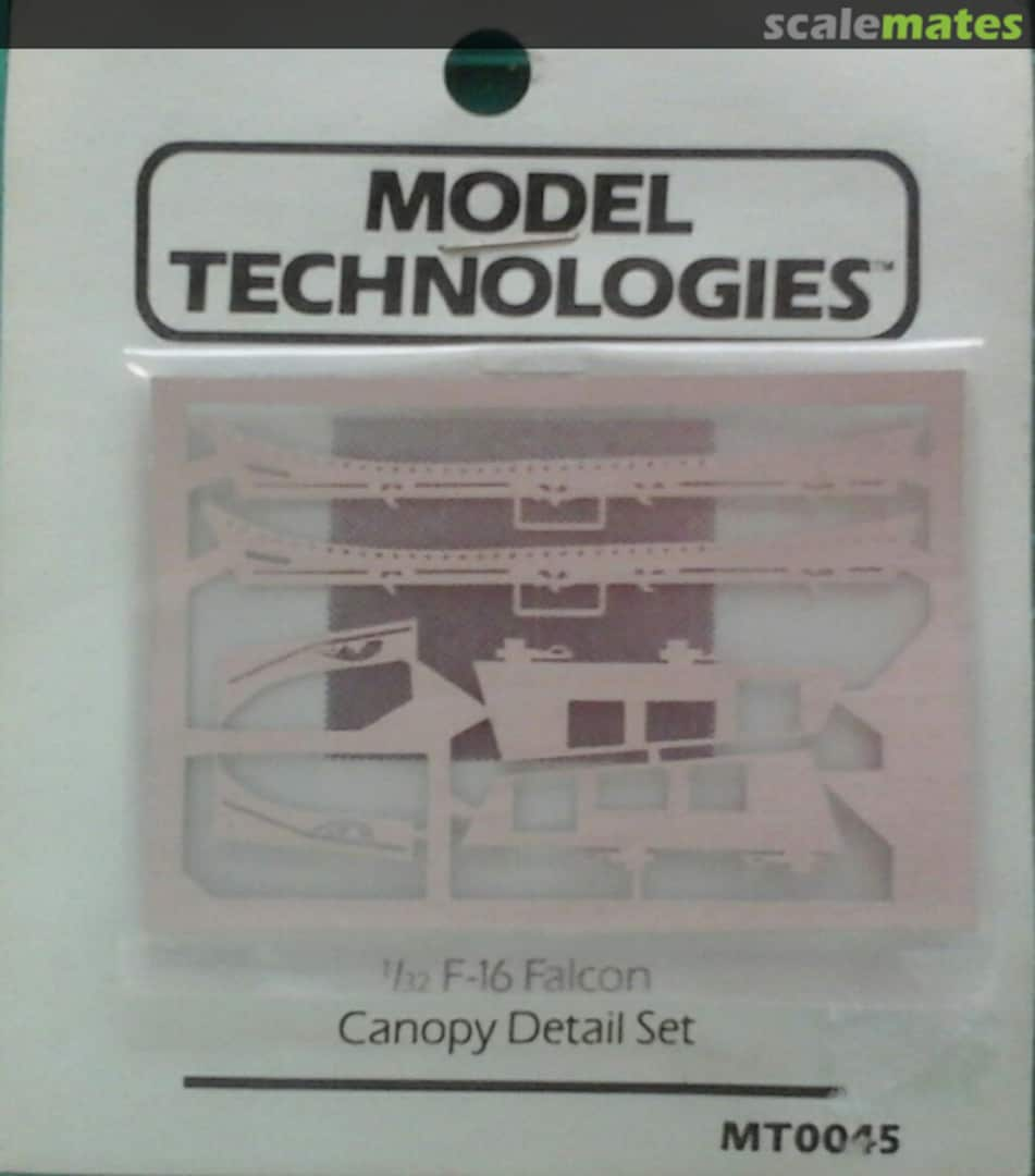 Boxart F-16 Falcon Canopy Detail Set MT0045 Model Technologies