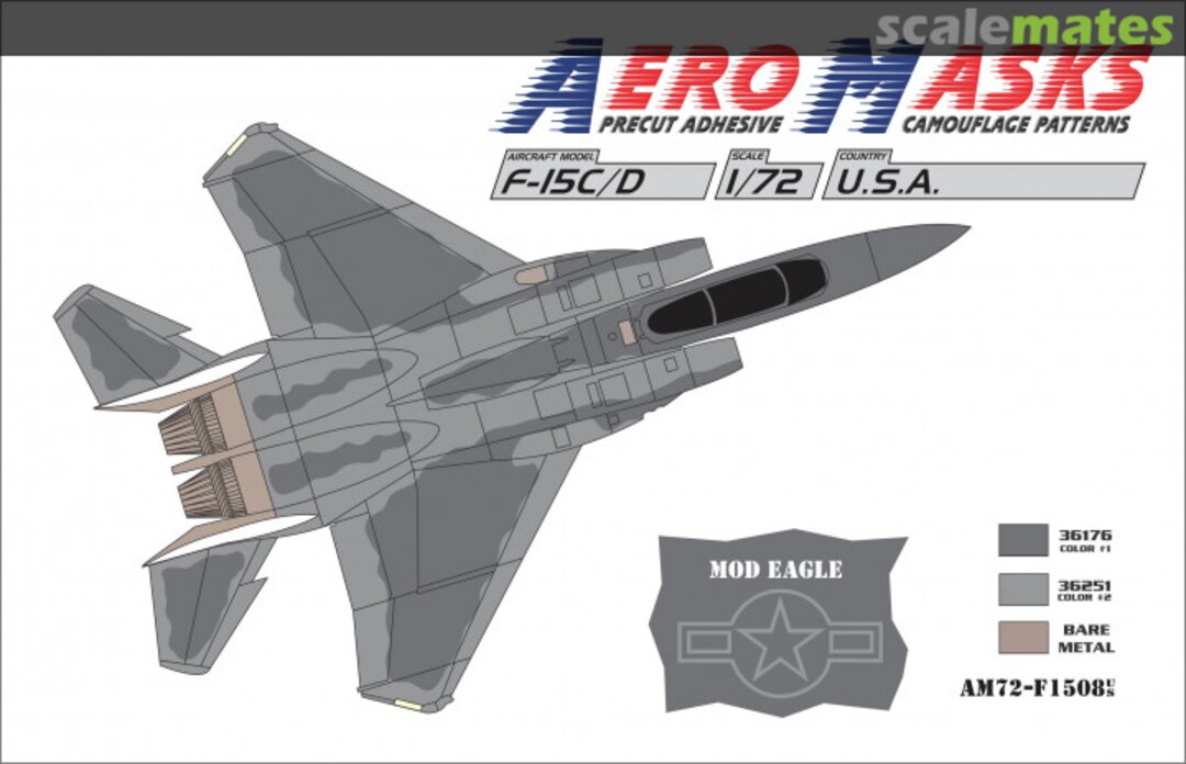 Boxart F-15C/D USA Mod Eagle AM72-F1508 AeroMasks