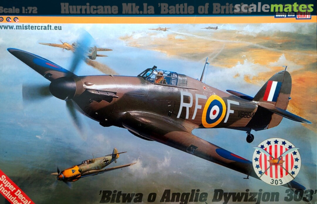 Boxart Hurricane Mk.Ia 'Battle of Britain' D-180 MisterCraft