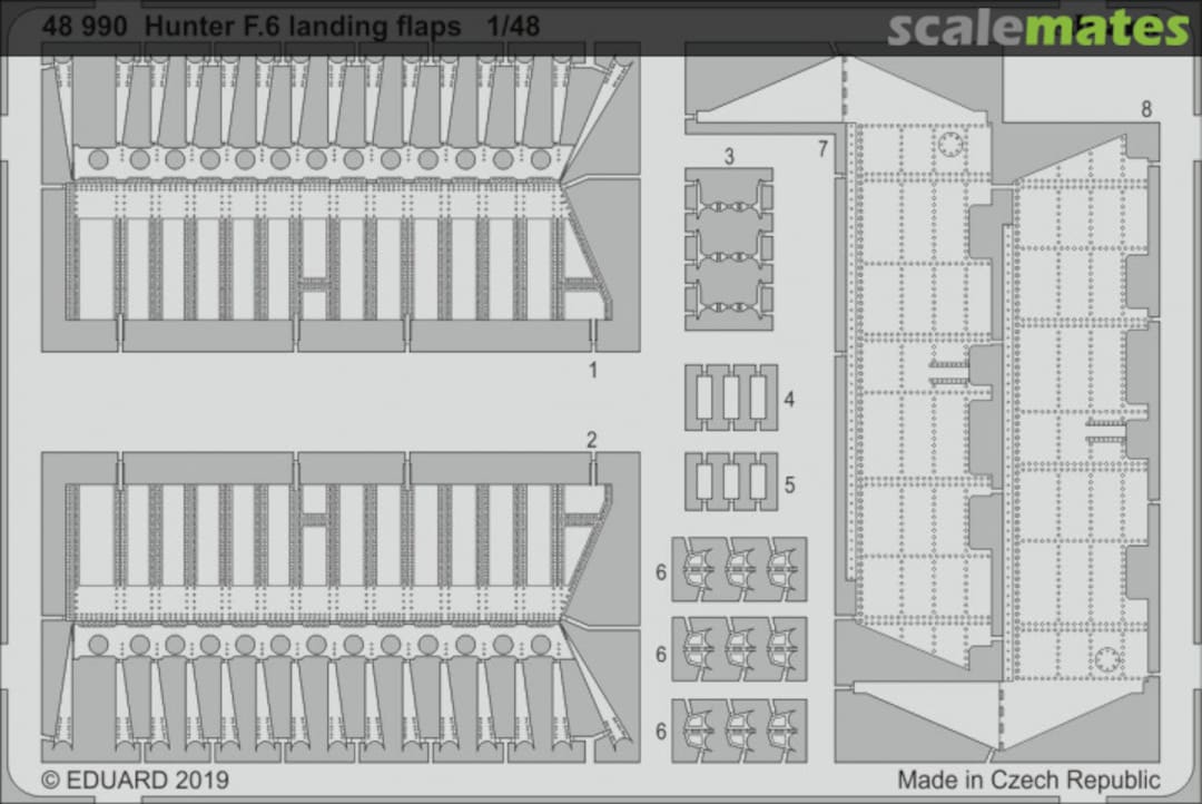 Boxart Hunter F.6 landing flaps 48990 Eduard
