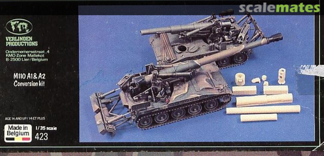 Boxart M110 A1 & A2 Conversion Kit 423 Verlinden Productions