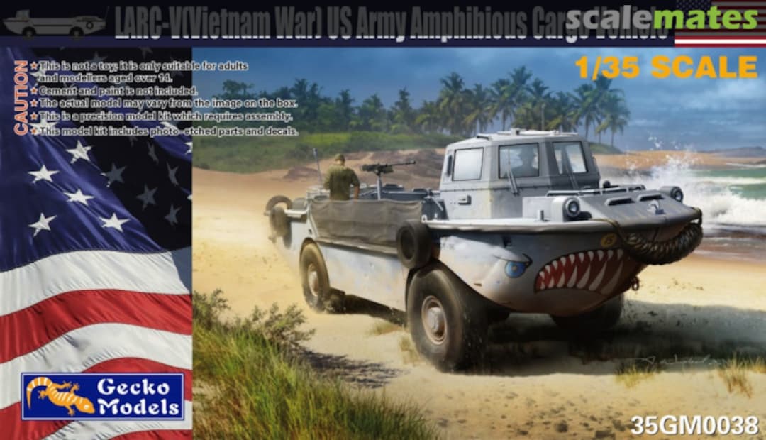 Boxart LARC-V (Vietnam War) US Army Amphibious Cargo Vehicle 35GM0038 Gecko Models