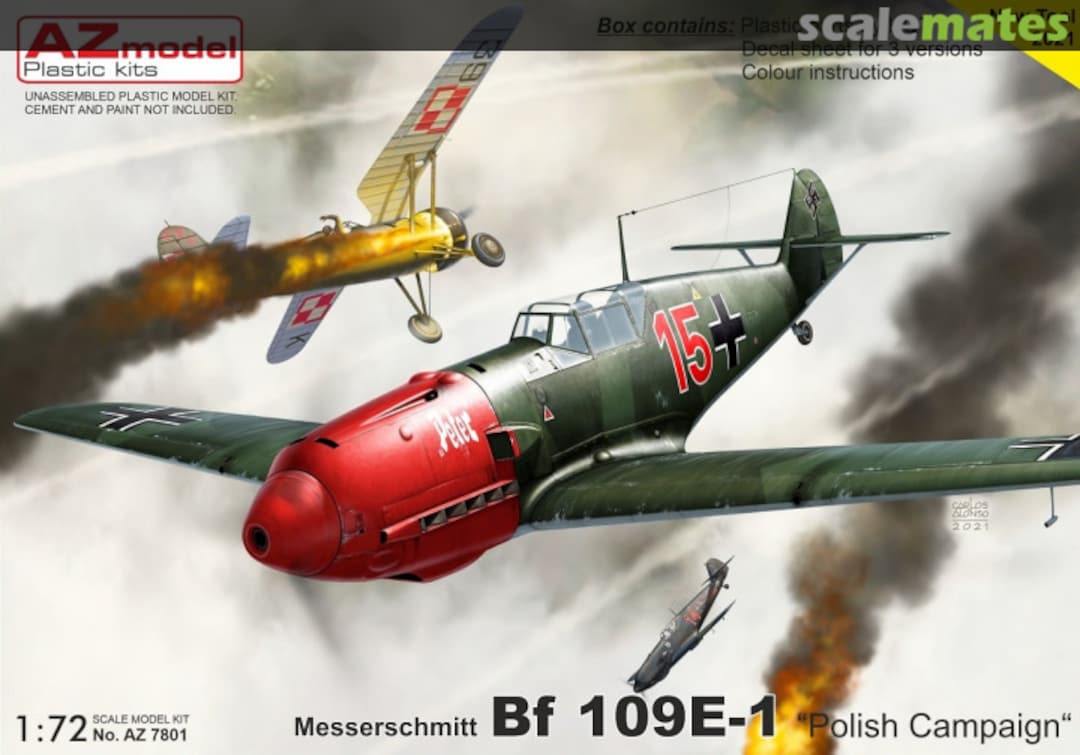 Boxart Messerschmitt Bf 109E-1 AZ7801 AZmodel