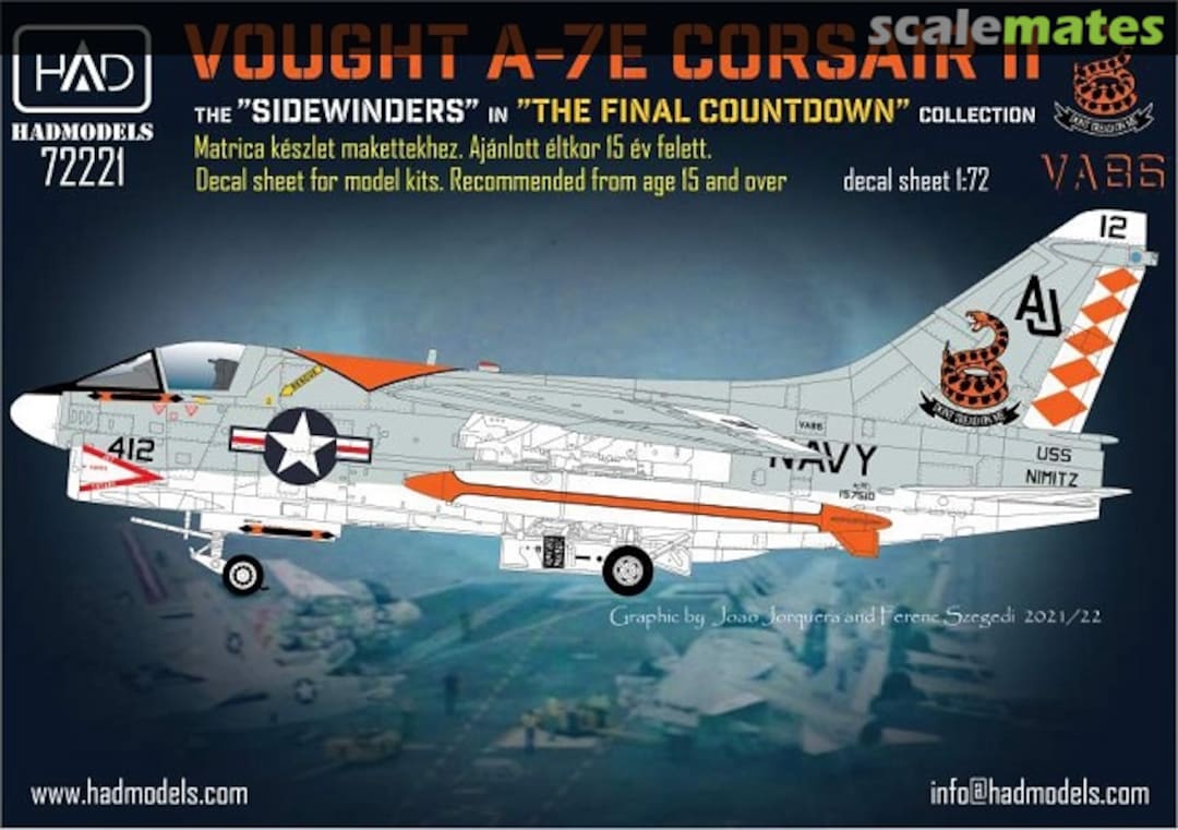 Boxart Vought A-7E Corsair II 72221 HADmodels 