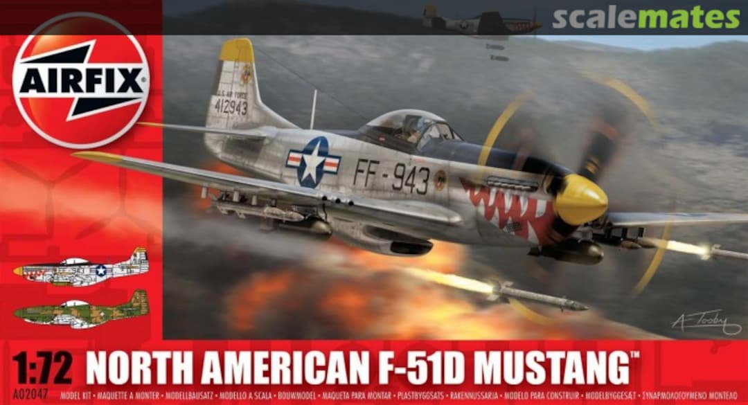 Boxart North American F-51D Mustang A02047 Airfix