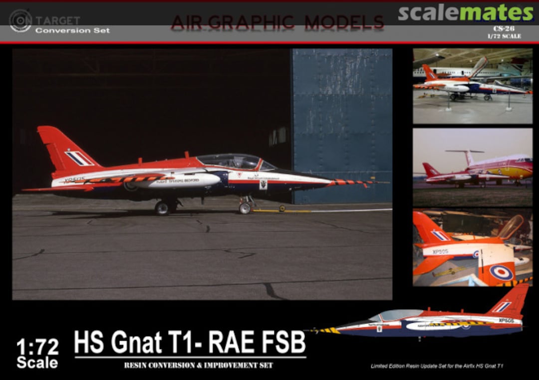 Boxart HS Gnat T1 - RAE FSB (Flight Systems Bedford) CS-26 Air-Graphic Models